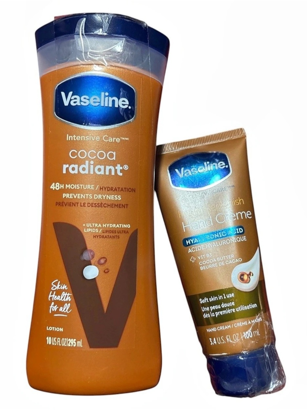 Vaseline Intensive Care Cocoa Radiant Lotion & Hand Creme Bundle